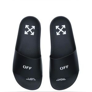 Black Off-White Slides